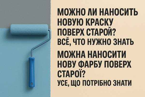 Можно ли наносить новую краску поверх старой