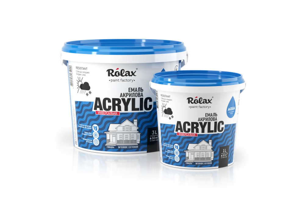 Емаль акрилова універсальна водно-дисперсійна «ACRYLIC»