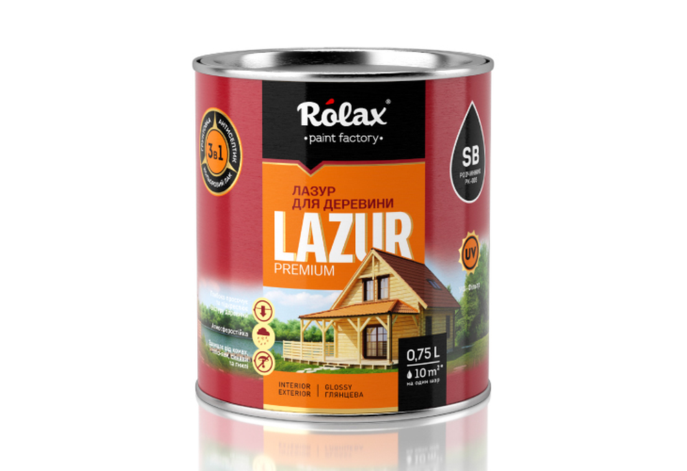 Лазур для деревини алкідна "LAZUR" чорне дерево